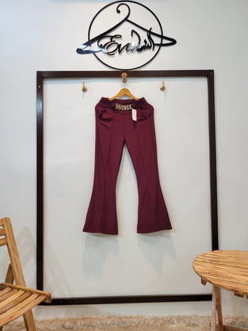 Buckle Pant 2.0 (Maroon)