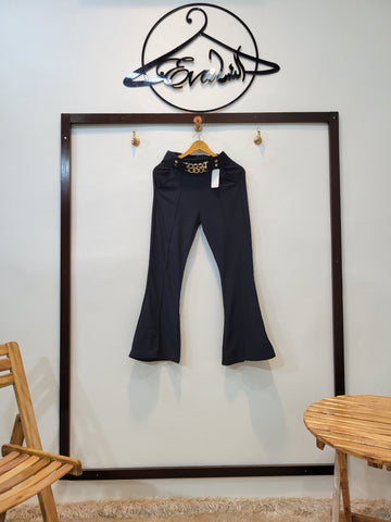 Buckle Pant (Navy blue)