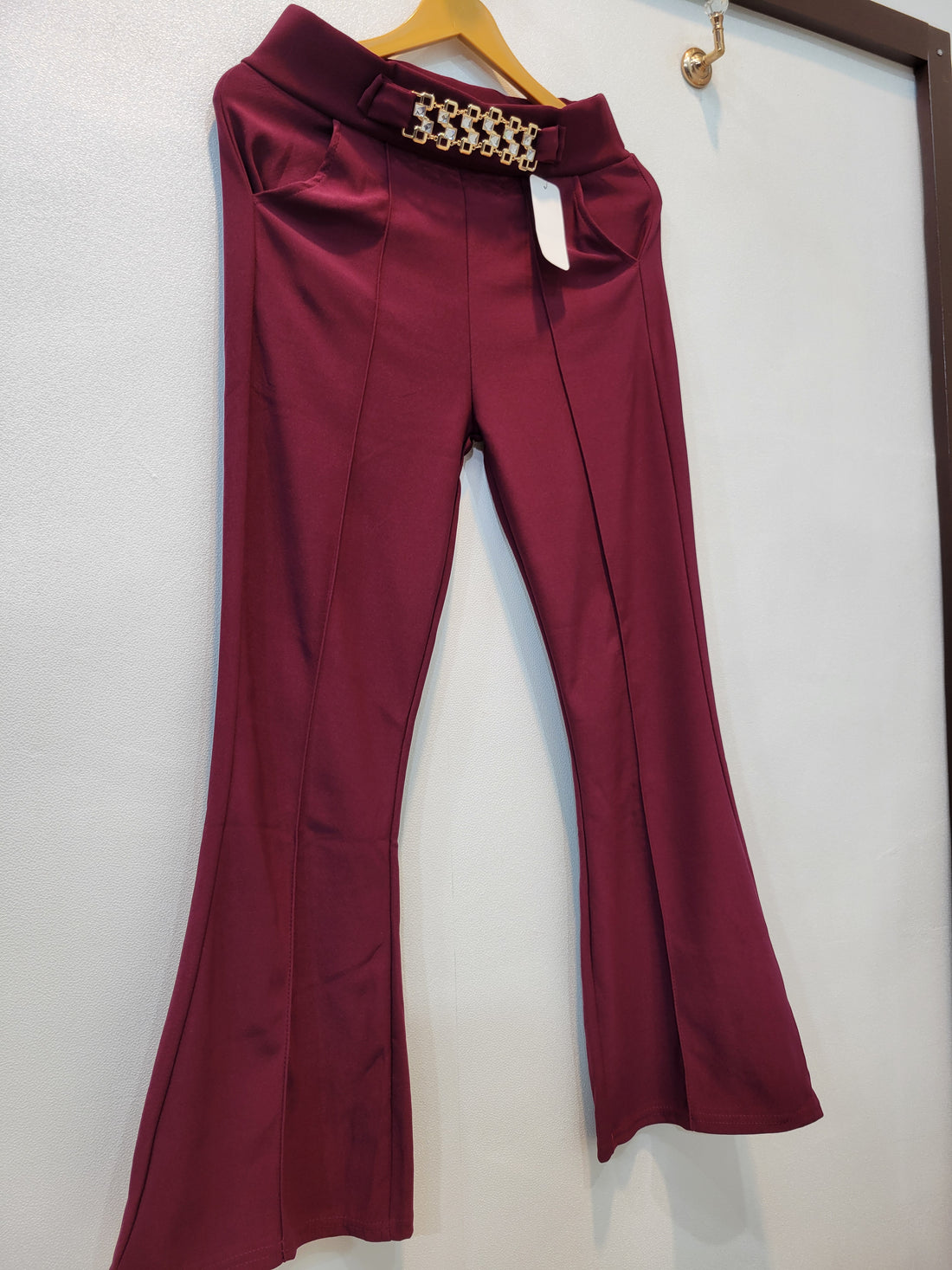 Buckle Pant 2.0 (Maroon)