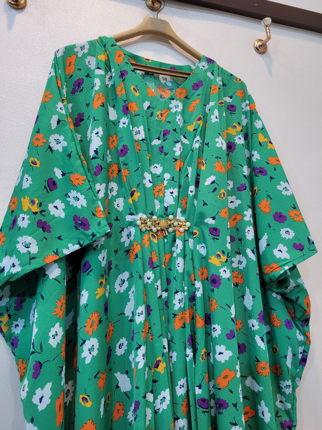 Kaftaan Floral ( Sea Green )