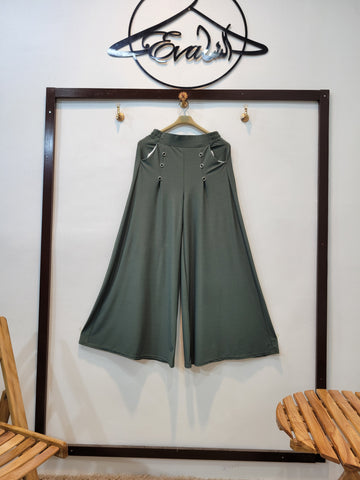 6 Button Jersey Flapper (Green)