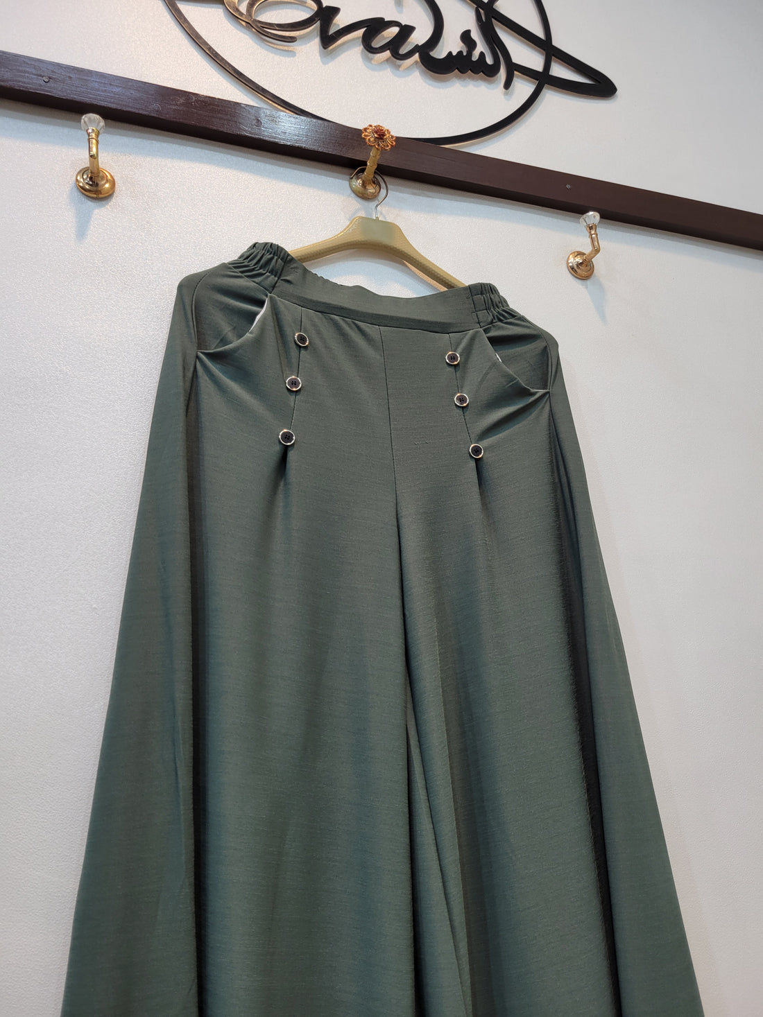 6 Button Jersey Flapper (Green)