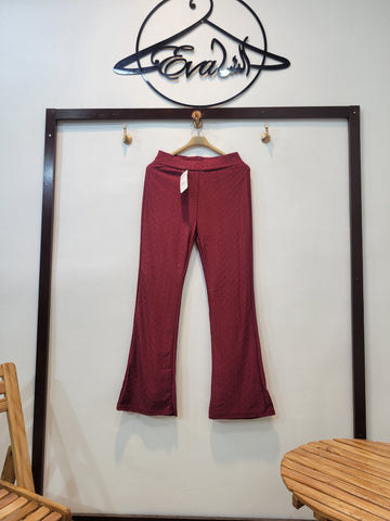 Cutwork Flapper (Maroon)