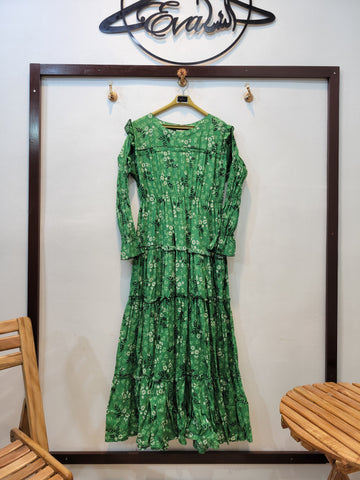 Sajni Lawn Frock (Green)