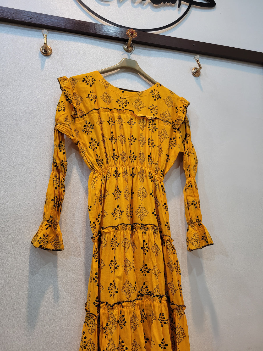 Sajni Lawn Frock (Orange)