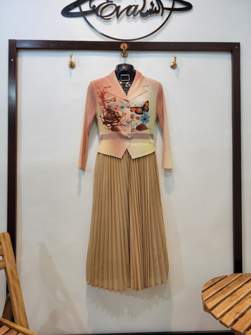 Korean Butterfly Frock (Beige)