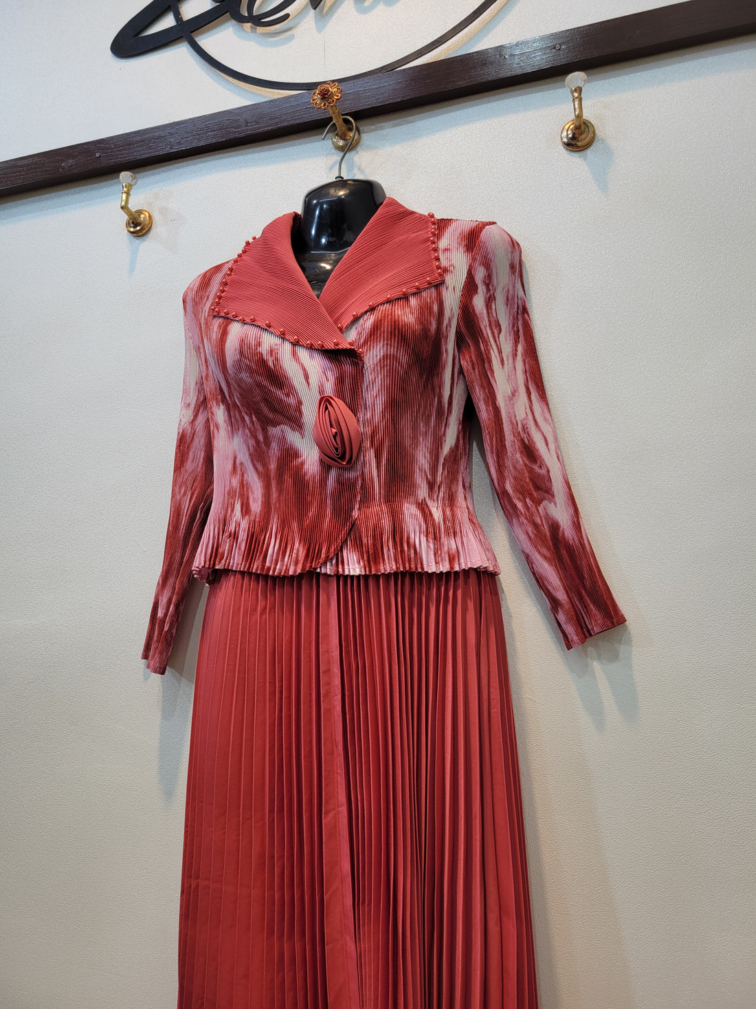 Korean Tie Dye Frock (Red)