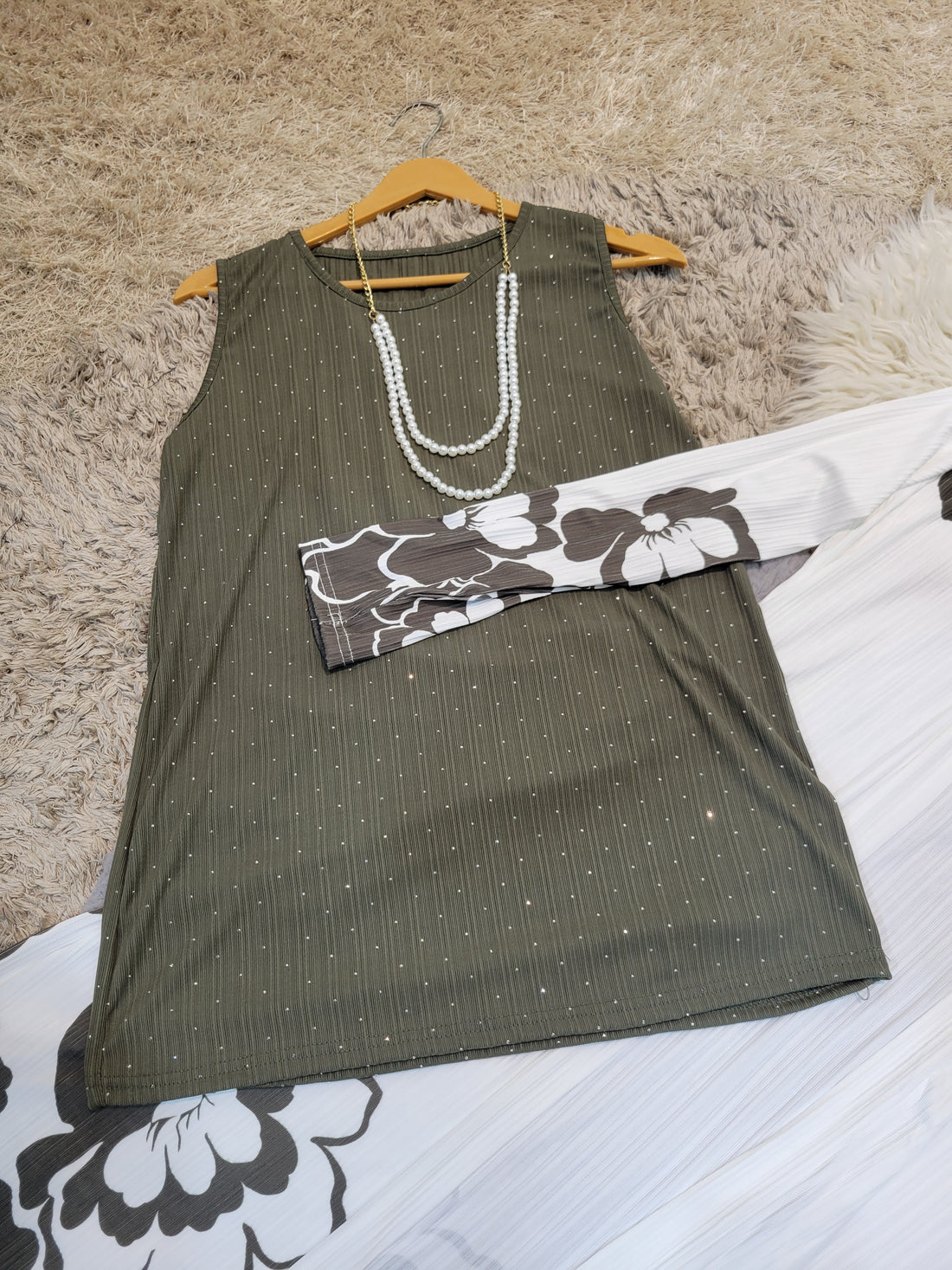 Stylish Shrug Coord (Green)