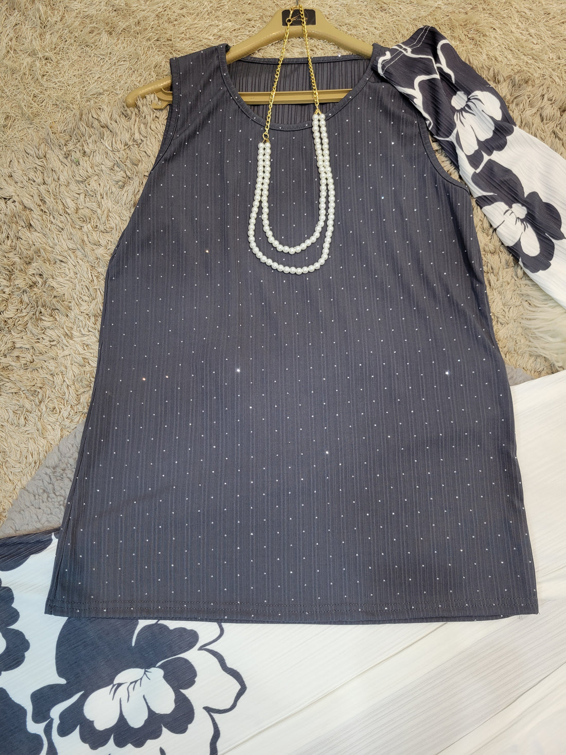 Stylish Shrug Coord (Grey)