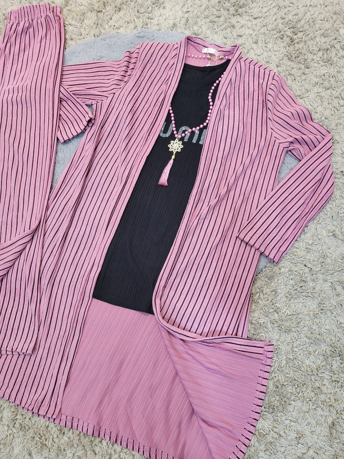 Glamorous Shrug Coord (Pink)