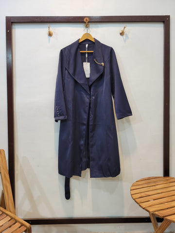 Long Coat Navy Blue
