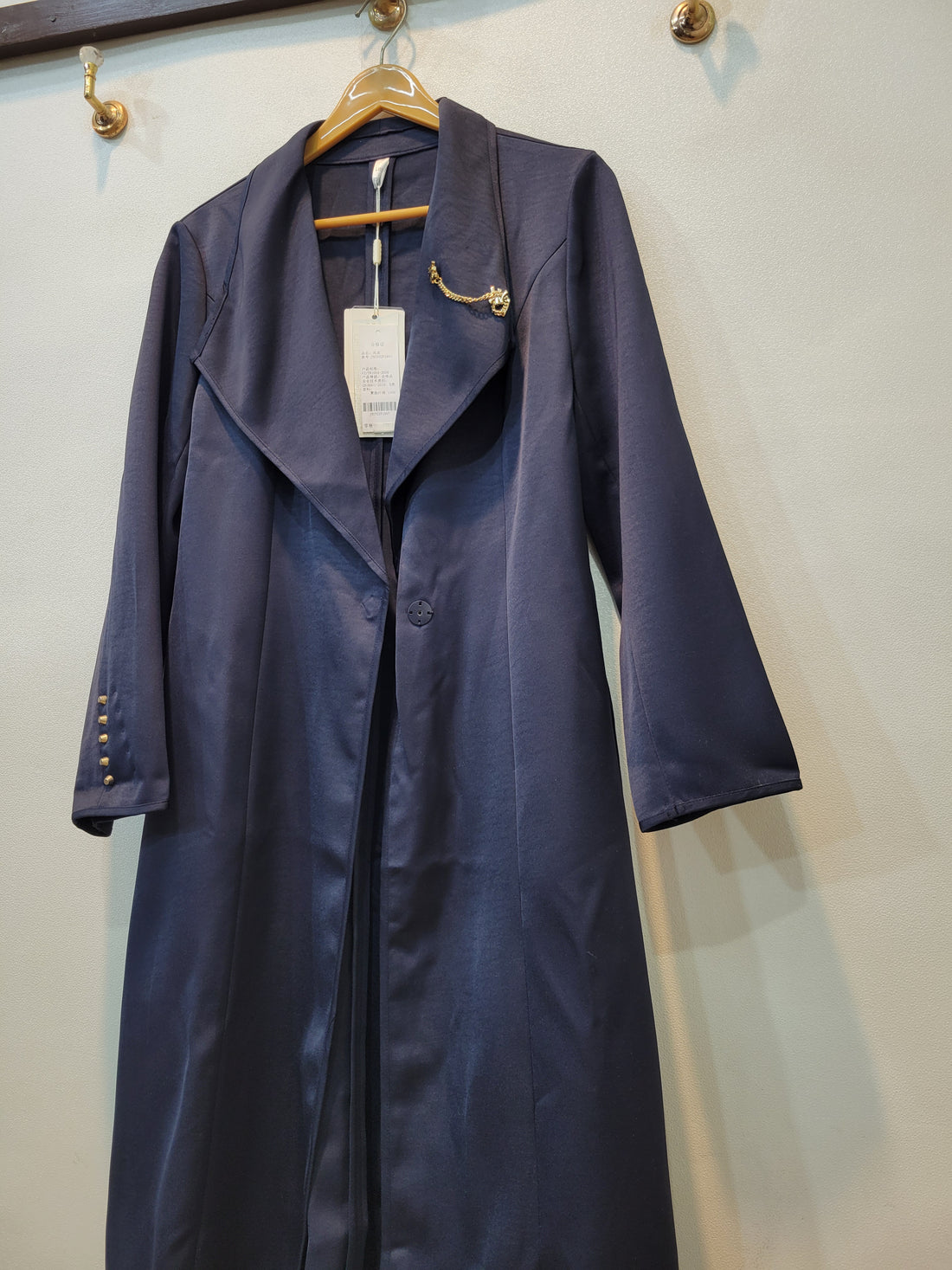 Long Coat Navy Blue