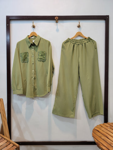 Pocket Button Down Coord (Green)