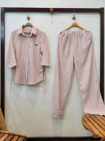 Summer Striped Coord (T-Pink)