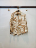 Front  Open Western Shirt for Women in Brown - Eva A Nisa