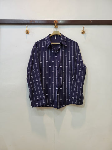 alo Button Down Shirt (Navy Blue)