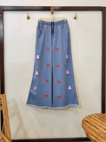 Soft Aesthetic Denim Flapper (Sky blue)