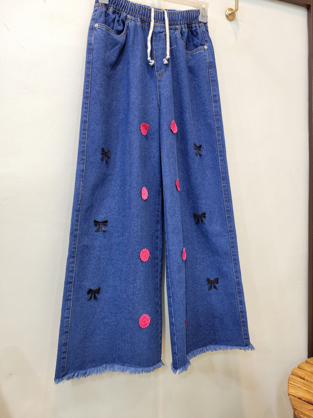 Soft Aesthetic Denim Flapper (Dark Blue)