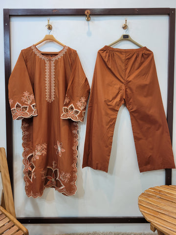Long Cotton 2pcs (Brown)