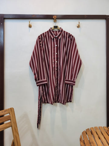 Stripe Shirt (Maroon)