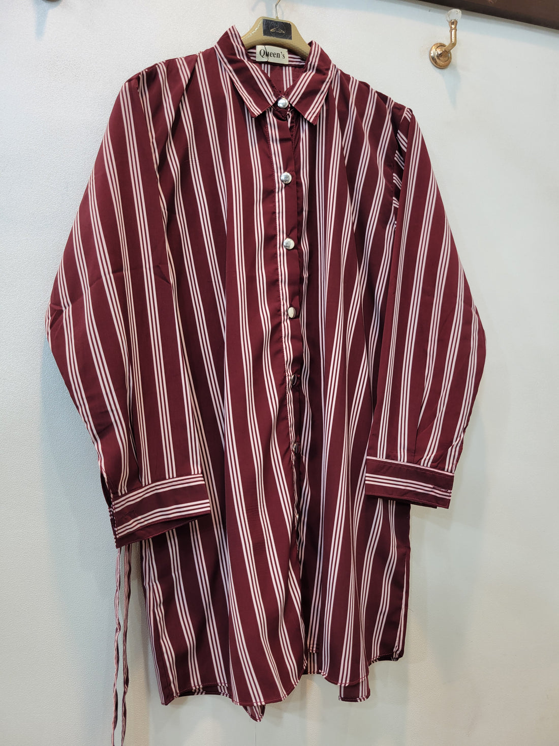 Stripe Shirt (Maroon)