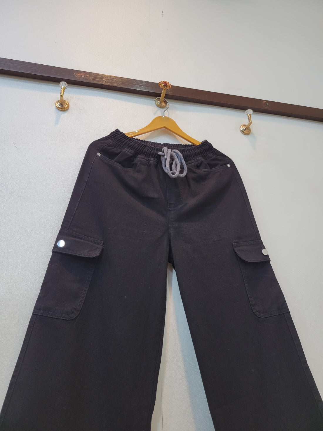 Women Baggy Cargo 0030 (Black)