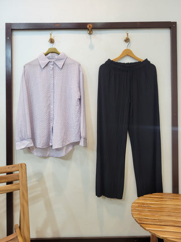 Comfy Co-ord (Lilac Black)