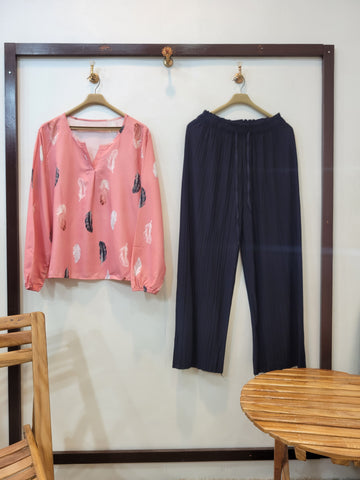 Comfy Co-ord (Pink Blue)