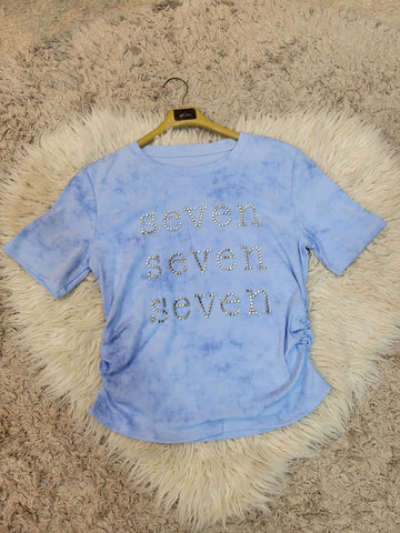 Crop T-Shirt Seven (Sky)
