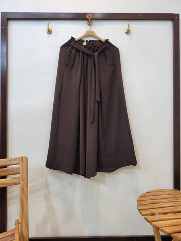 Streetwear Plazo (Dark Brown)
