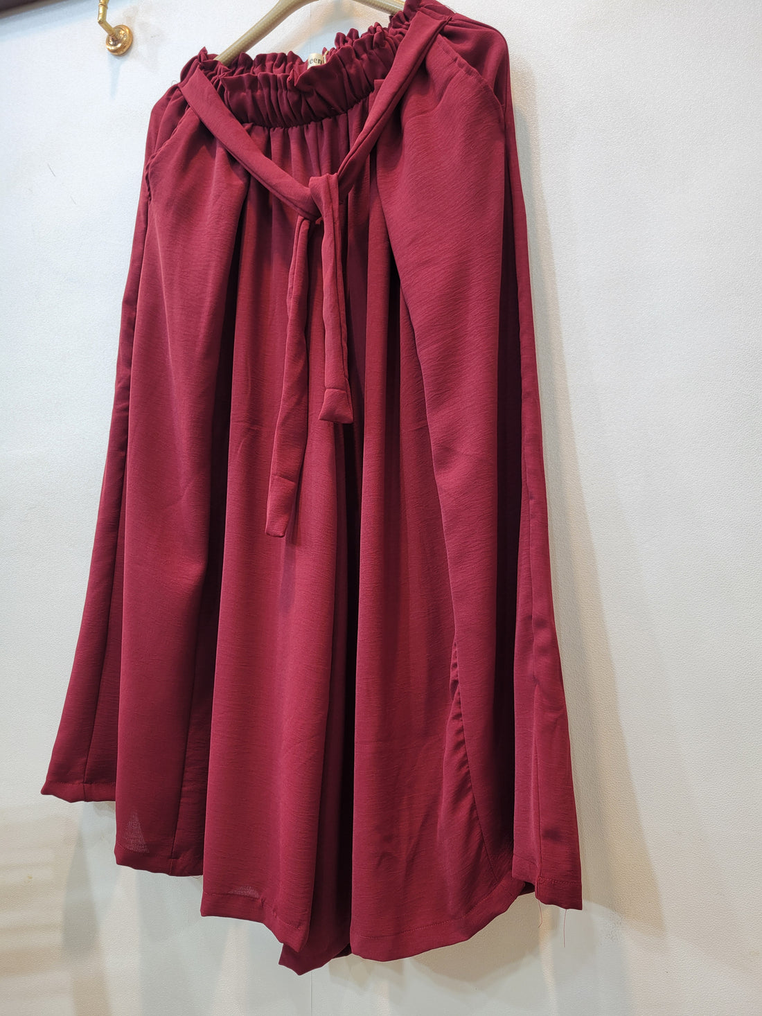 Streetwear Plazo (Maroon)