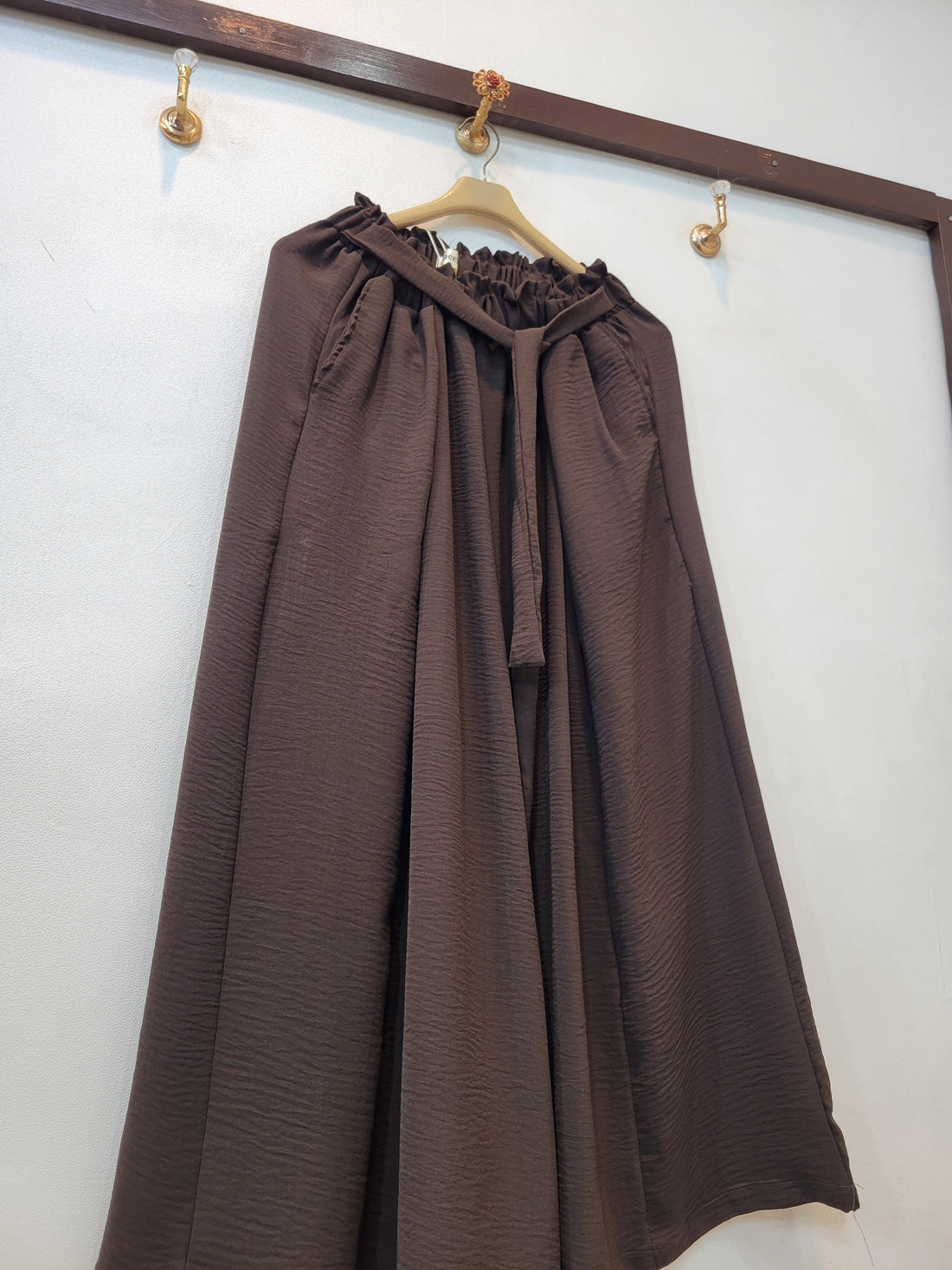 Streetwear Plazo (Dark Brown)