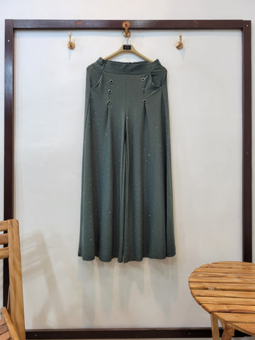 6 Button Jersey Flapper Stone (Green)