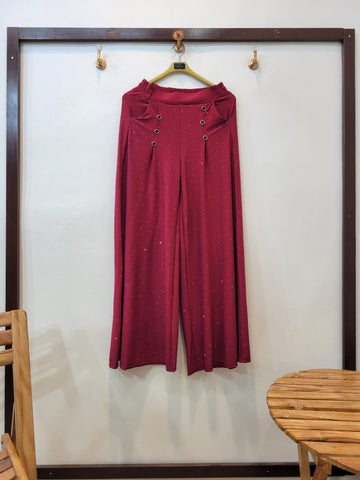 6 Button Jersey Flapper Stone (Maroon)