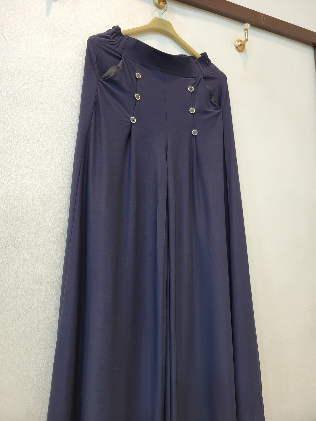 6 Button Jersey Flapper (Navy Blue)
