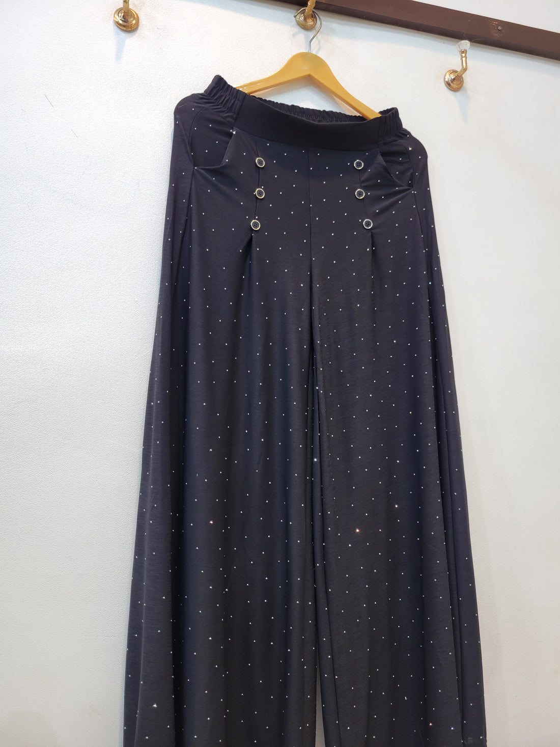 6 Button Jersey Flapper Stone (Black)