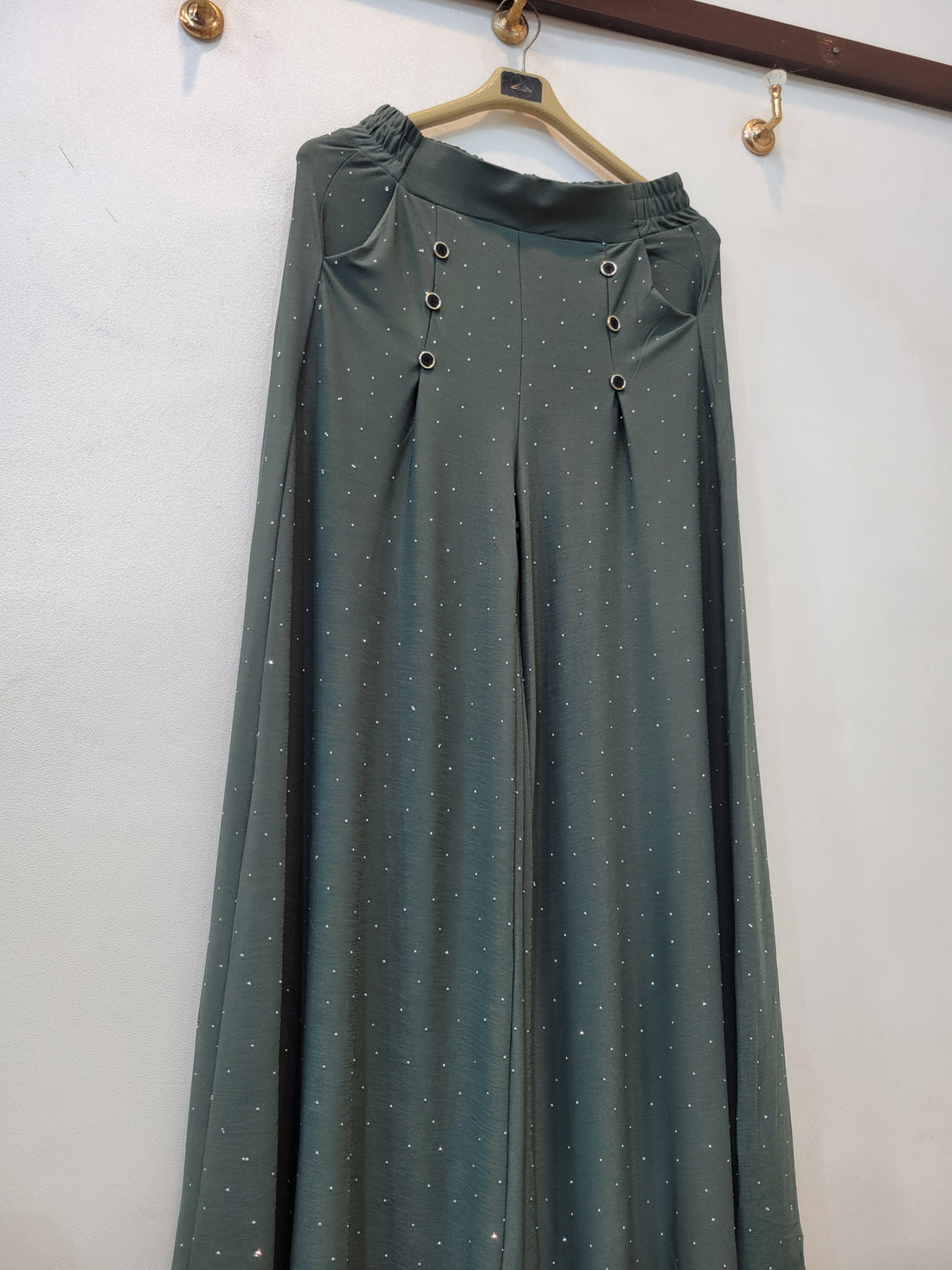 6 Button Jersey Flapper Stone (Green)