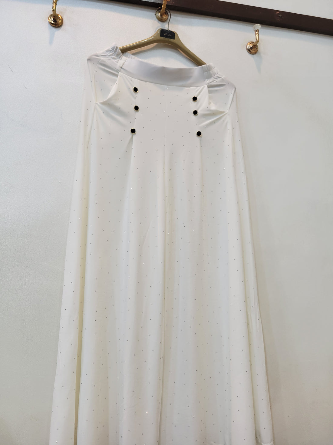6 Button Jersey Flapper Stone (White)