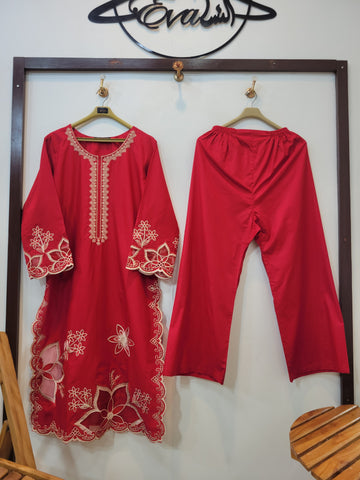 Long Cotton 2pcs (Red)
