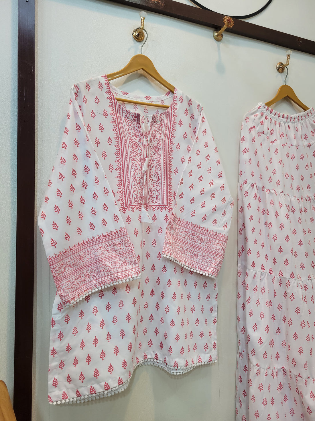 Rung Skirt Shirt ( Pink )