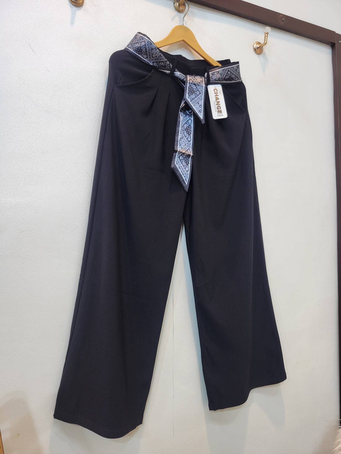 Korean Bandana Pant (Black)