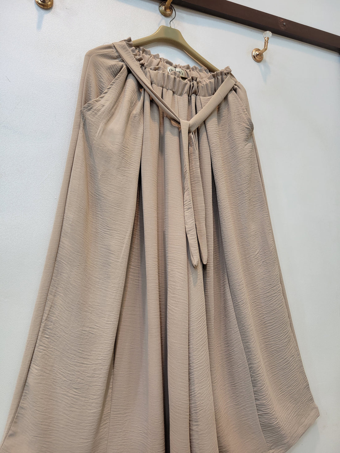 Streetwear Plazo (Beige)