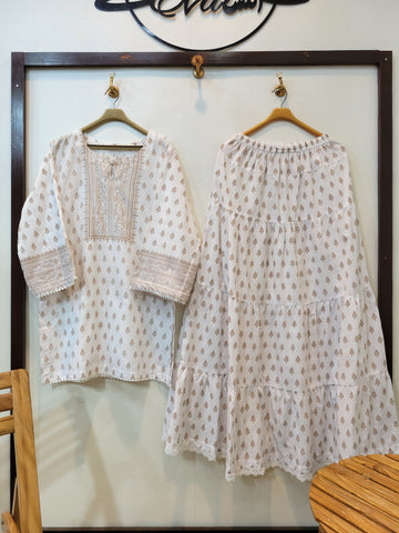 Rung Skirt Shirt ( Brown )