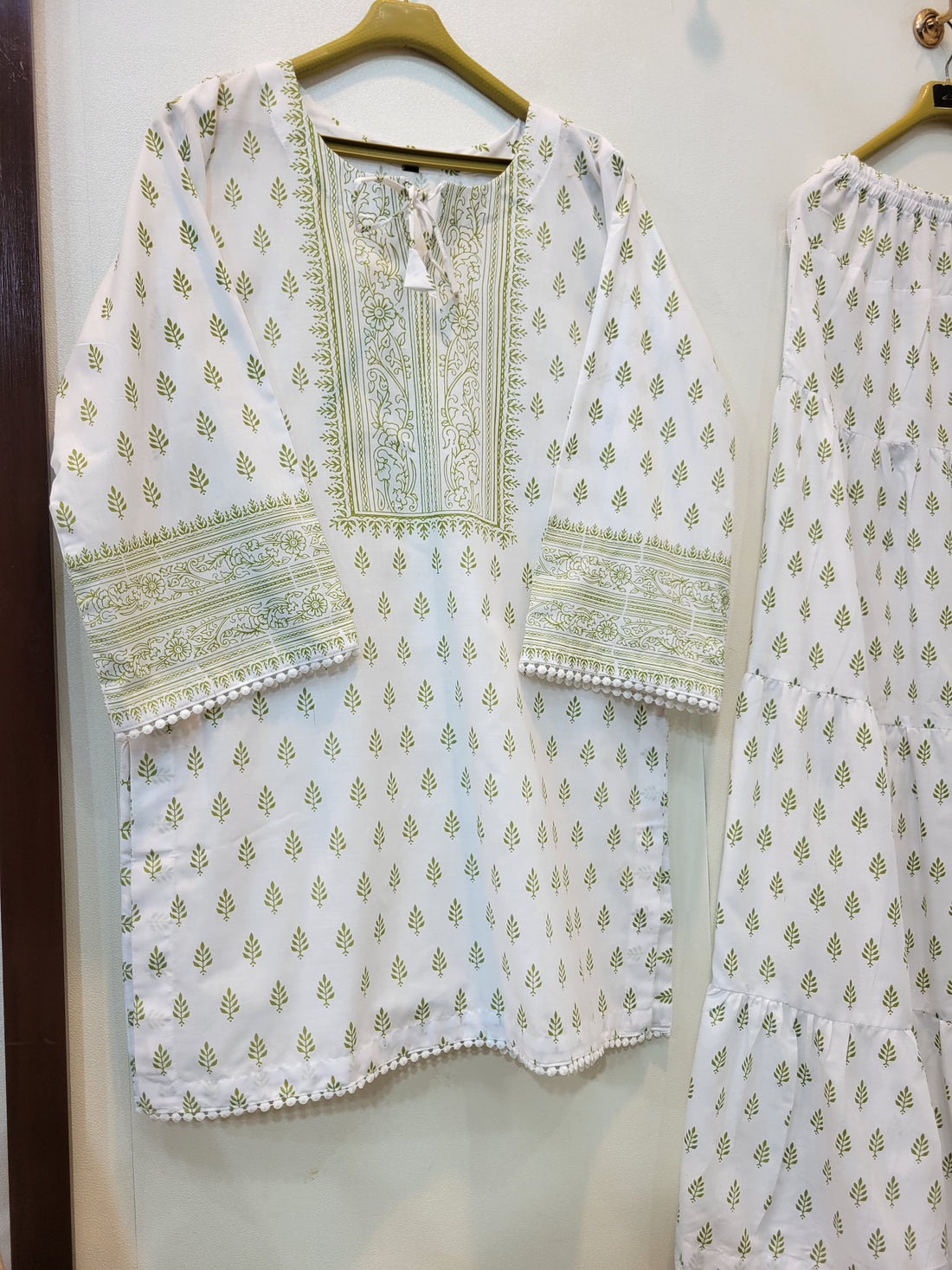 Rung Skirt Shirt ( Green )