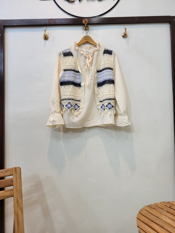 Crochet Top (Blue)