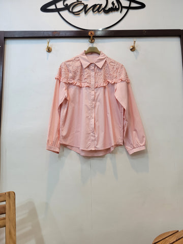 Daisy cotton shirt (Pink)
