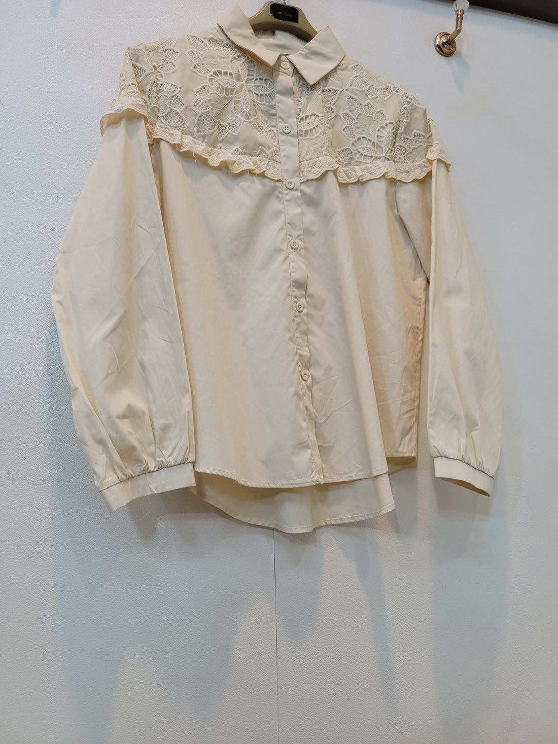 Daisy cotton shirt (Cream)