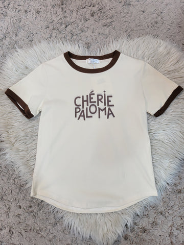 Crop T-Shirt Cherie (Cream)
