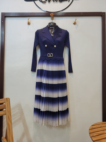 Korean Elegant Frock (Blue)