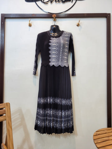 Korean Frock (Black White)